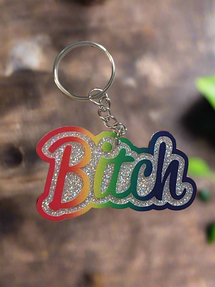 Bitch keychain