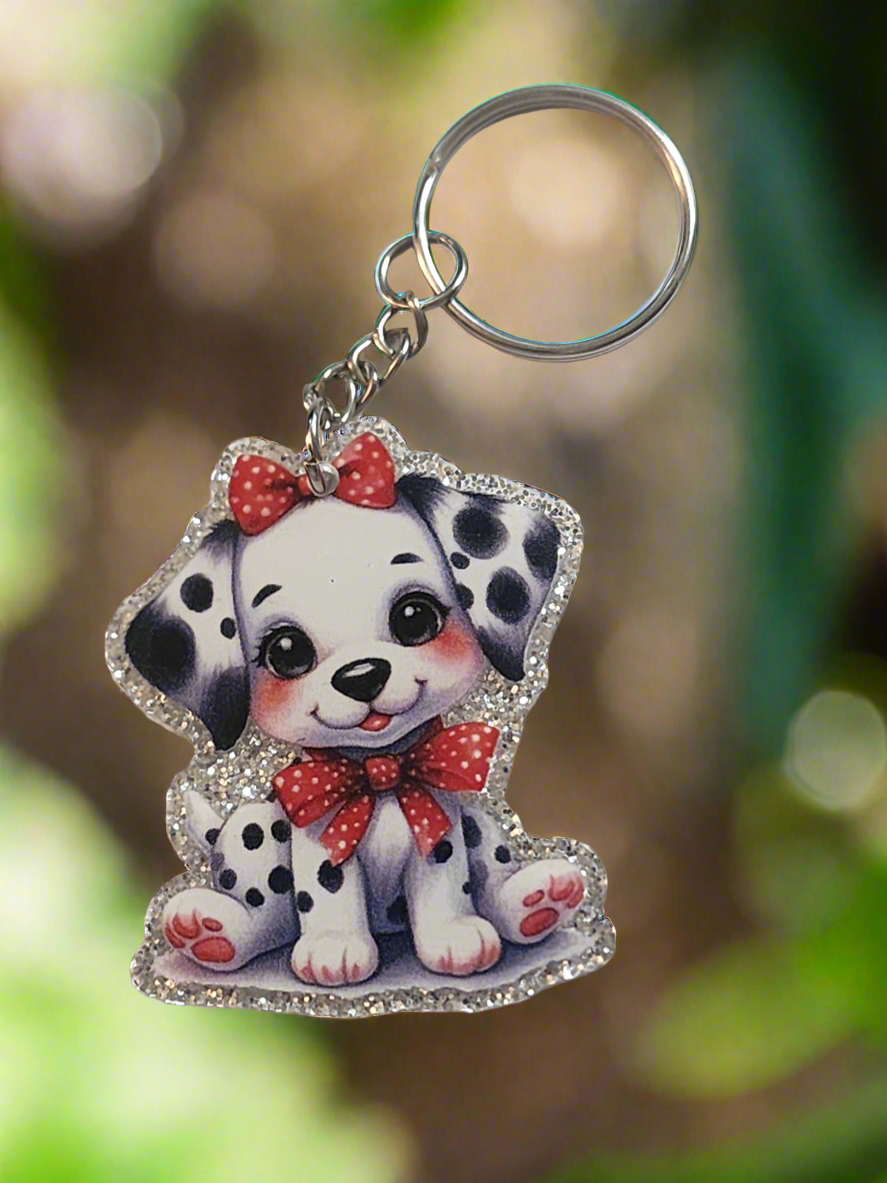 Dalmatian keychain